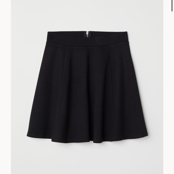 ! 2 for 20 ! Black Flared Skater Skirt XS - Picture 1 of 7